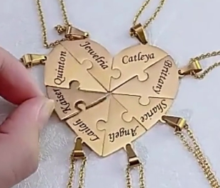 Collier coeur personnalisé